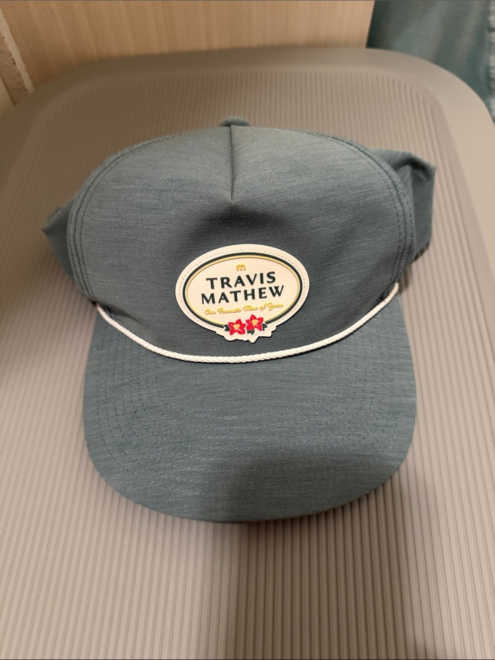 Travis Mathew Blue green Cap with White Rope Trim
